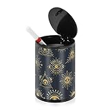 Cendriers de patio pour cigarettes Taille : 10 x 7 cm pourrait offrir un plus grand espace pour contenir plus de déchets pour vous et facile à transporter. Il est idéal pour la voiture, la chambre, le bureau, la maison, le restaurant, l'hôtel, le sable, la voiture, le patio, la table, l'intérieur, le bar ou les voyages en plein air. C'est un excellent cadeau pour votre père, cadeau de Saint-Valentin pour lui.