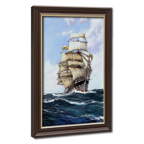 The Lofty Clipper Montague Dawson tableau déco marine pour habiller un mur vide de bureau