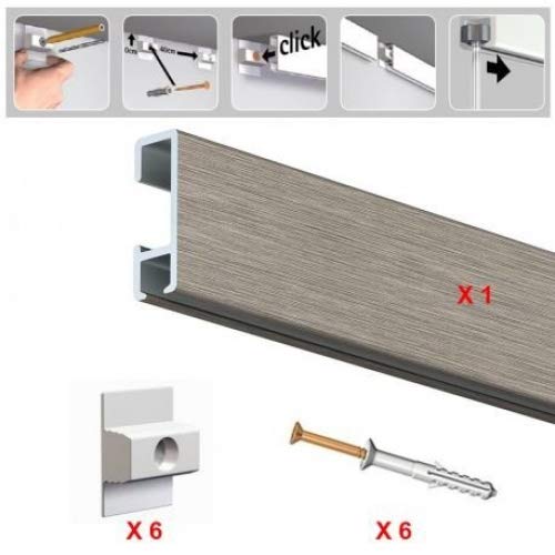 NEWLY Rail cimaise Artiteq Click Rail Longueur 2 mètres - 0.9 Cover