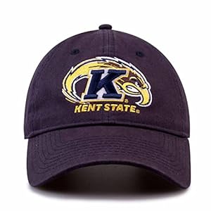 The Game NCAA Adult Relaxed Fit Logo Hat – Embroidered Logo – 100% Cotton – Elevate Your Style and Show Your Team Spirit (Kent State Golden Flashes – Blue, Adult Adjustable)
