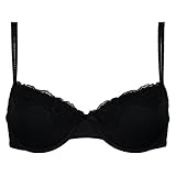 Vorgeformt, Bügel, Haken- und Ösenverschluss hinten (mit 3 x 2 Häkchen), Nicht abnehmbare Träger, Nicht herausnehmbare Cups, Spitze, Schleife, Auch in größeren Cupgrößen (E+) erhältlich