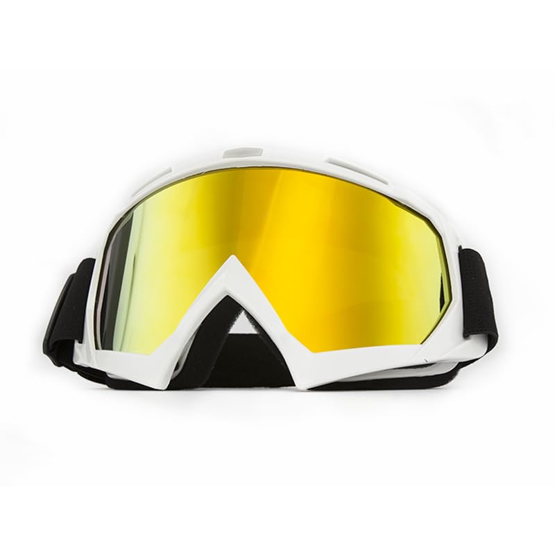 Generico Occhiali Moto,Mascherina Moto,Mascherina Motocross Occhiali da motocross sci equitazione Sport Neve sole for moto Protezione antivento Caschi ciclismo