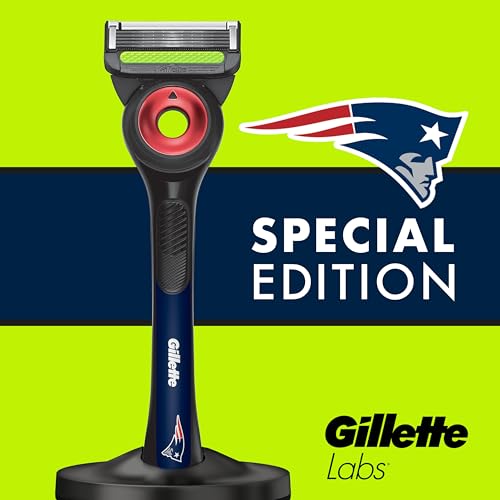 Gillette Labs Special NFL Patriots Edition Shaving Razor for Men - 1 Handle, 1 Razor Blade Refill, Perfect for Game Day Grooming, GilletteLabs with Exfoliating Bar - image 7