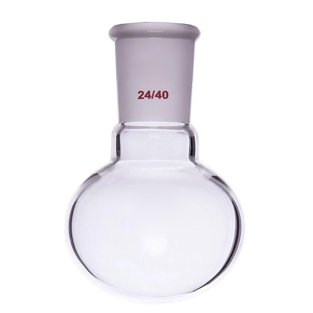 Bottiglia a sfera con collo singolo e fondo tondo, giunto 24/40, capacità 25 ml-5000 ml, vetro borosilicato Attrezzature da laboratorio