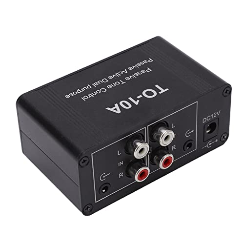 [Robusto alloggiamento in metallo] Garantisci prestazioni di qualità con il controllo dei bassi e degli acuti, ideale per l'uso come preamplificatore o controller del volume per PC o computer