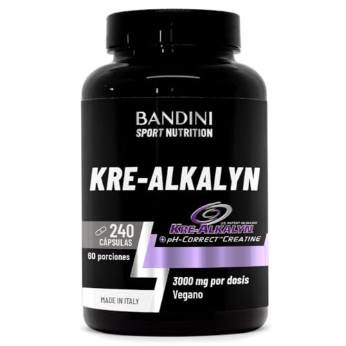 Bandini® Creatina Alcalina Kre-Alkalyn® 240 cápsulas - Creatine Tamponada