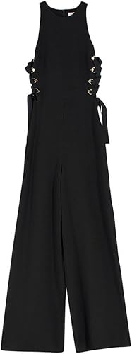 Zimmermann Mono de Encaje Negro con Detalle de Cordones de segunda mano