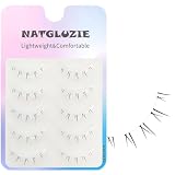 Natgluzie つけまつげ ナチュラル 下まつ毛 つけま 7mm したまつ毛 人気 つけまつ毛 細い透明軸 下つけまつげ 超軽量 柔らかい 再利用可能 初心者簡単装着 (下まつげ-909)
