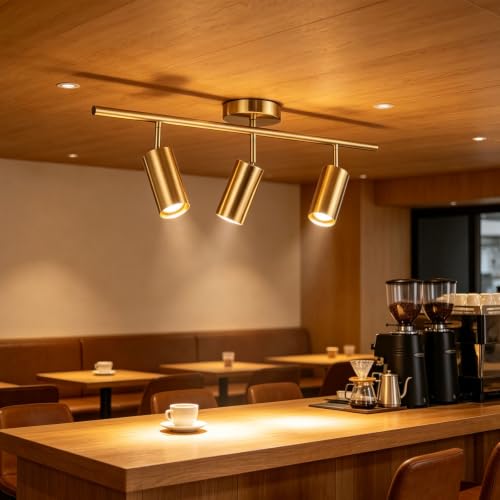 Accesorios de iluminación de riel modernos foco latón techo interior 7