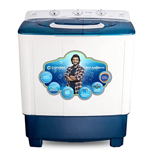 Candes 7.5 kg Semi Automatic Top Load Washing Machine (3 Wash Program