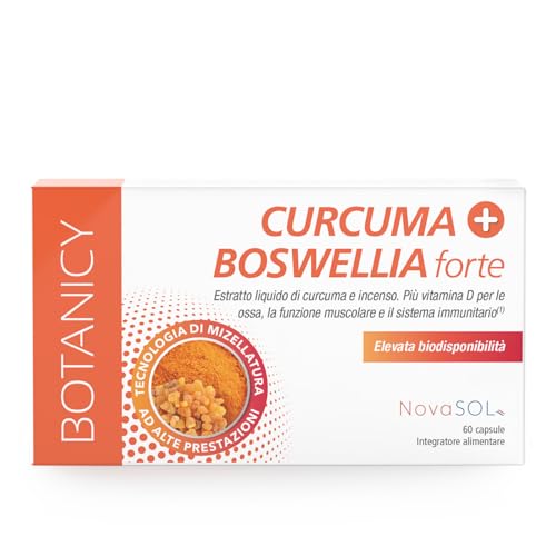 Botanicy CURCUMA + BOSWELLIA forte - 60 capsule di...