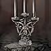 Nemesis Now Baphomet Candelabra with Electric Candles, Resin, Cast in The Finest Resin, Expertly Hand-Painted, Black