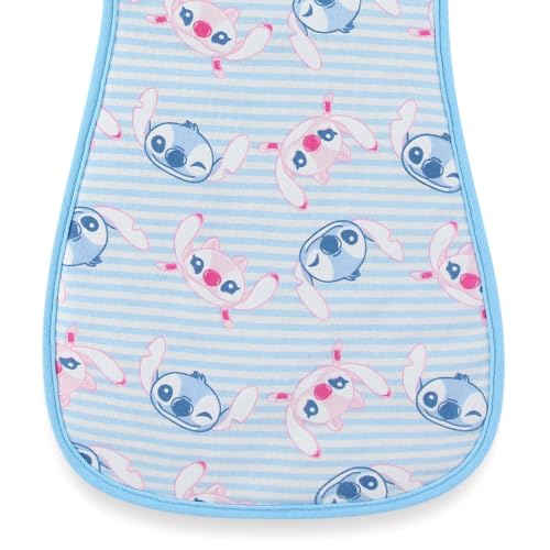 Image of Disney Baby Stitch Angel Burp Cloths 3 Pack 20 inch x 10 inch Burping Rags Infants