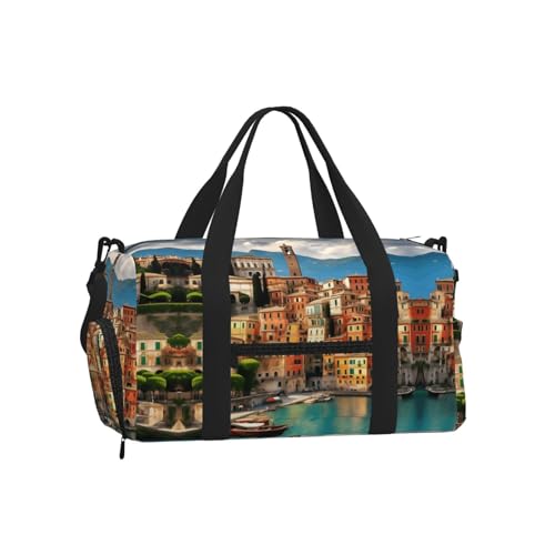 Bolsa de equipaje deportiva con estampado de Italia para organizar tu ropa de gimnasio