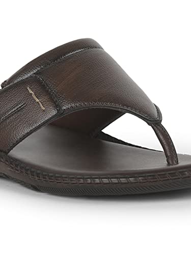 Image of Liberty Coolers VCL-26 Casual Slipper for Men - Black & Brown | Slip-on /Flats Slippers - Durable and Lightweight | Comfortable and Soft Insole for Everyday Wear - Cushioned Footbed | Home Footwear