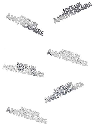 Générique Confettis Joyeux Anniversaire argentés