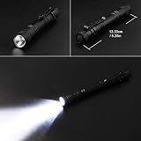 Flintronic LED Taschenlampe Mini, 2 Stück, 200 Lumens Pen Light, Wasserdicht Stift Licht für Camping/Wandern/Haushalt, 2*AAA-Batterien (Nicht Enthalten)