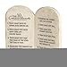 Dicksons 10 Commandments Whitewash Stone Tablet 6 x 6.5 Resin Decorative Wall and Tabletop Sign Plaque