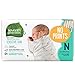 Seventh Generation Baby Diapers, Free & Clear for Sensitive Skin, Original No Designs, Newborn 144 count (Packaging May Vary)