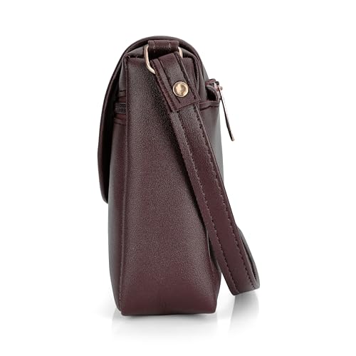 Image of J I ACCESSORIES Women's Stylish Crossbody Sling Bag - Elegant PU Leather Small Shoulder Purse with Adjustable Strap - Casual & Travel Handbag