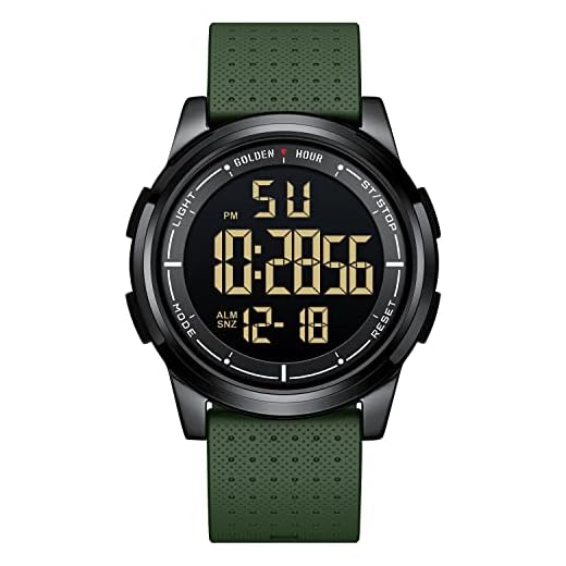 GOLDEN HOUR Ultra-Thin Multifunction Digital Sports Watch