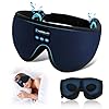 Sleep Mask with Bluetooth Headphones, 3D Sleep Mask Wireless Music Eye Mask for Sleeping Side/Back Sleepers Sleep Headphones Gift (Blue)