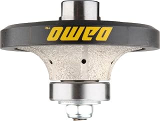 DAMO B20 3/4 inch Demi Bullnose Half Bullnose Roundover Diamond Hand Profiler Router Bit Profile Wheel with 5/8-11 Thread for Granite Concrete Marble Countertop Edge