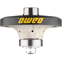 DAMO B20 3/4 inch Demi Bullnose & Half Bullnose Diamond Hand Profile Wheel, Hand Profiler, Coarse Grit Router Bit, 5/8-11 Thread, for Granite, Concrete, Marble, and Countertop Edge