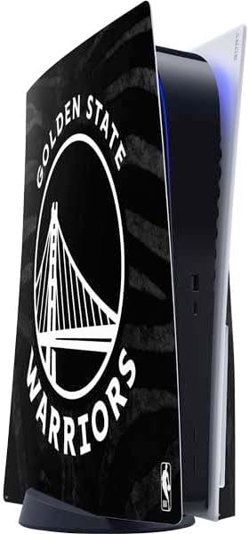 Skinit Decal Gaming Skin Compatible with PS5 Console - Officially Licensed NBA Golden State Warriors Black Animal Print Design