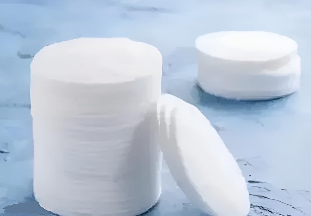 Round Cotton Pads for Face and Eyes Cotton Pad 50 Pcs New Pack Makeup Remover (50 Wipes)-image-34