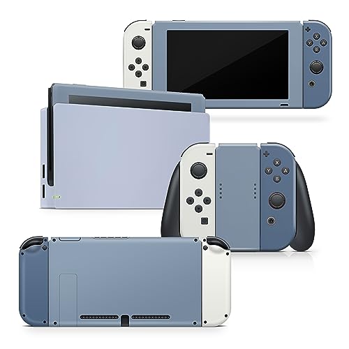 Image of Tacky Design Retro Skin Compatible with Nintendo Switch Skin Wrap Cover, Blue Colorwave Blocking for Nintendo Switch Stickers, Premium Vinyl 3M Full Wrap Decal (Switch (2017))