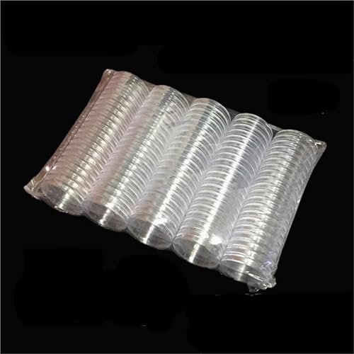 Capsulas transparentes para monedas 150 piezas 30mm miniatura 5