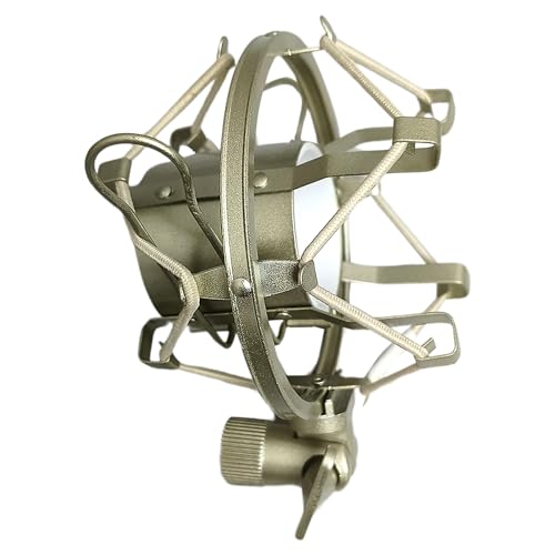 Image of kh Universal Microphone Shock Mount Silver 48MM-54mm Diameter Large Diameter Studio Condenser Mic