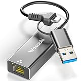 Wasachi 2in1 USB3.0+USBC 有線LANアダプター 1000Mbps超高速 USB to RJ45 ギガビットイーサネット lan usb 変換アダプタ iPhoneタイプCシリーズ/MacBook/iPad Pro/Windows/Mac OS/Linus/Switch等対応 軽量・小型設計