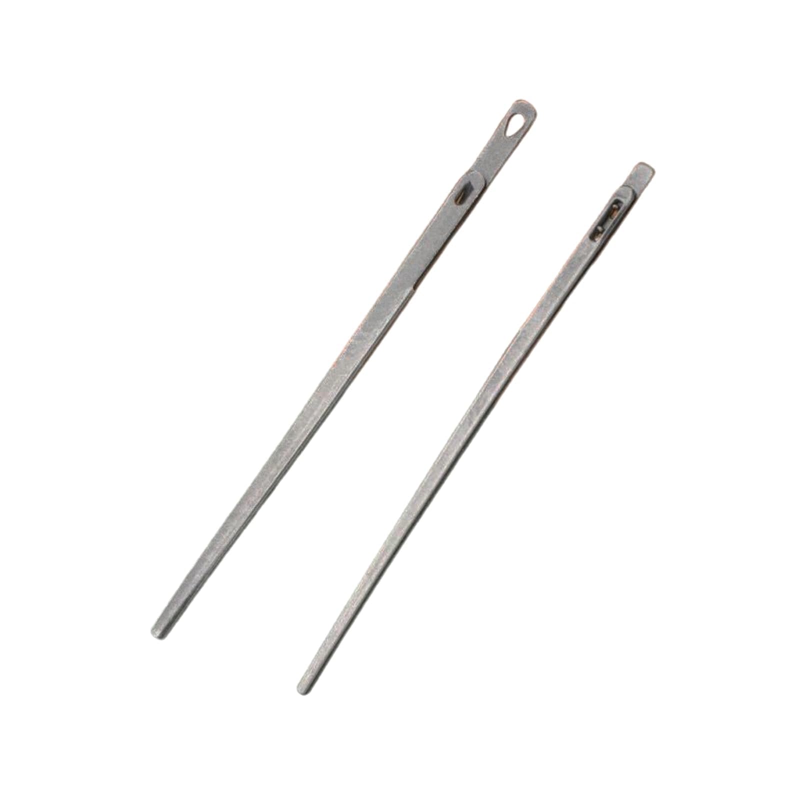 MauSong 2Pcs Sewing Leather Needle,Leather Lacing Needle, LeatherCraft Tool, Handmade Leather Needles for Hand Stitching