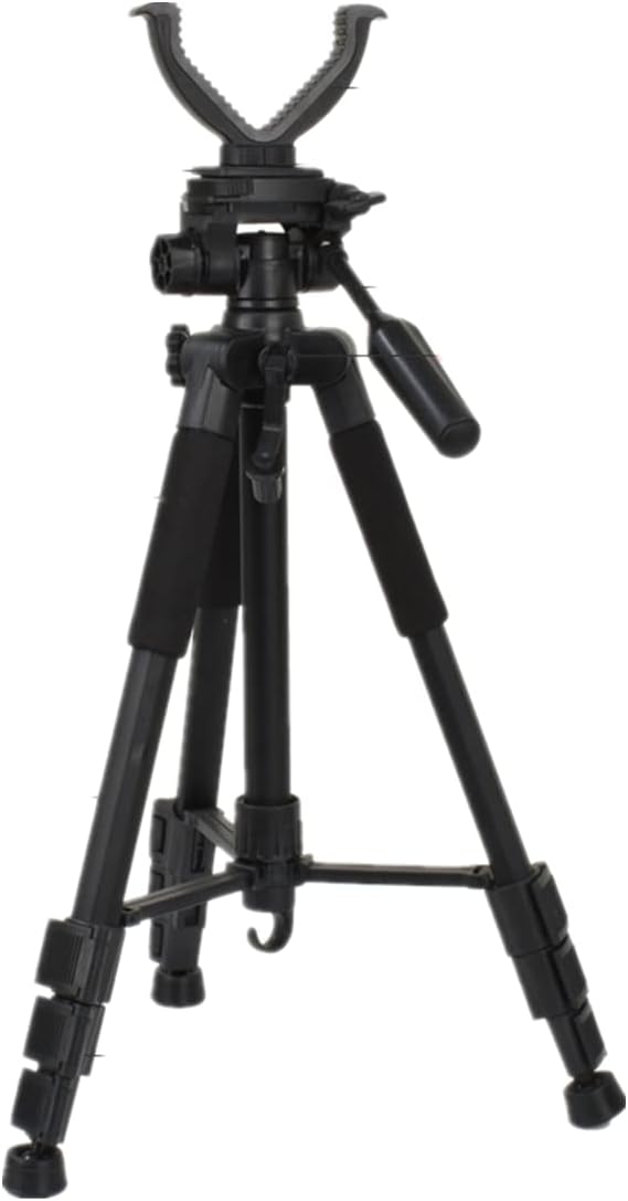 UNISTRENGH Outdoor Tactical Shooting Rests Portable Tripod Bracket Aluminum Alloy Hunting Telescopic Shooting Stick Rack Equipment Monopod, Adjustable in Height