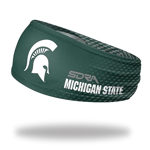 Michigan State Spartans 3.5" Wrap Headband Non Slip Tapered Headband (Michigan State Spartans) - College Basketball, Football, Baseball, and Game Day