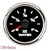 MWEZFP Custom 190-0ohm 52mm Car Boat Fuel Level Gauge Water Level Meter with 7 Colors LED for Fuel Level Sender Unit Water Level Sensor(BS 190-0ohm Water)