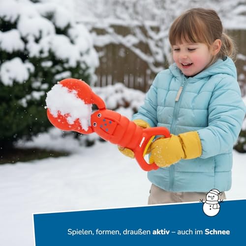 alldoro 60177 Sandgreifer Hummer rot, Robustes Sandspielzeug für Kinder, Sandkasten-Krabbe, leicht & einhändig bedienbar, 34 cm