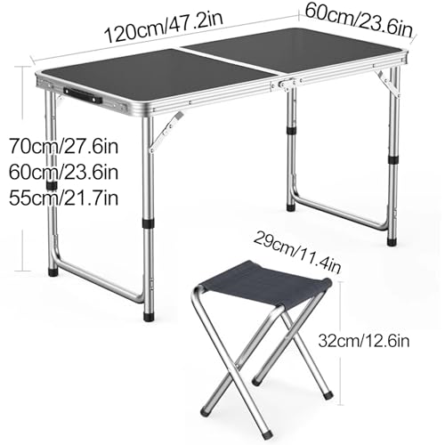Table pliante portable compacte pour manque de place Bianco - 3