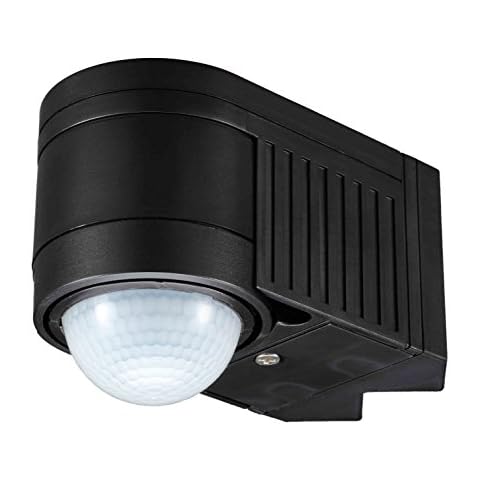 External PIR Motion Sensor Switch - 360 Degree 12m Detection IP44 Waterproof Inner Outer Corner Mount 2 in 1 Outdoor Photocell Detector Cover