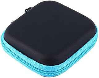 Lazmin Headphones Travel Organizer Case, Mini Storage Box for Earphone USB Cable Charger,Earbuds Carrying Pouch