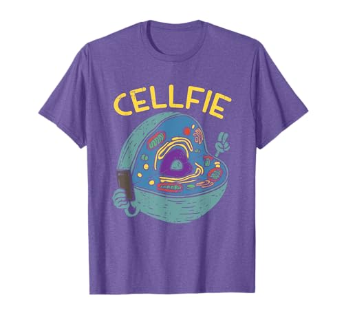 Cell Fie Funny Cellfie Selfie Ciencias Biología Profesor Camiseta