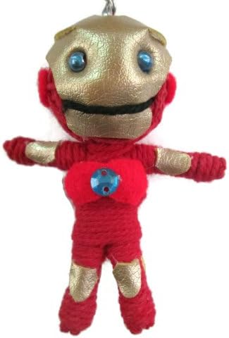 1 X Iron Man Voodoo String Doll Keyring Keychain