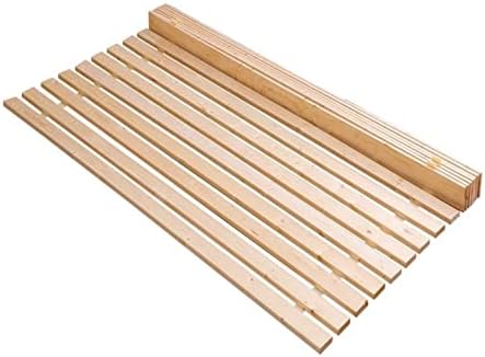 Solid Wood Bed Board Bed Slats, Portable Folding Bed,Solid Pine Wood Frame with Heavy Duty Foldable Mattress Support Slats Custom Size (W70xL200cm) (W80xL150cm(32x59in))