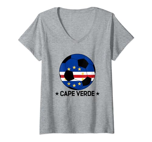 Cape Verde Soccer Team Cape Verde Flag Jersey Football Camiseta Cuello V