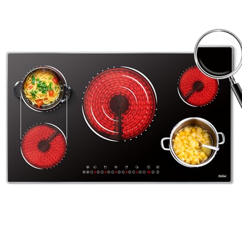 Hobsir 36" Electric Cooktop, 5 Burners, Ceramic, Drop-in