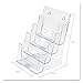deflecto 77901 Multi Compartment DocuHolder, Four Compartments, 6 7/8w x 6 1/4d x 10h, Clear