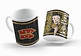  Taza Betty Boop Negro y Dorado