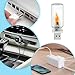 USB LED Flame Light - Flameless Vintage Compact Ambient Lighting | For Indoor, Outdoor, Party, Bedroom, Holiday, Vehicle, Automotive, Decoration, Mood Lighting, USB-Powered, Safe & Realistic
